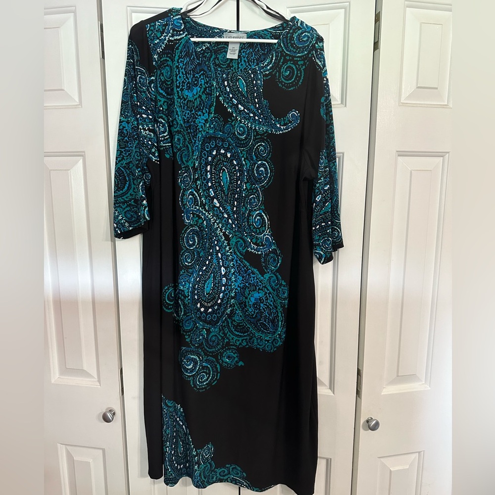 Catherine’s 2X 3/4 length sleeve dress
